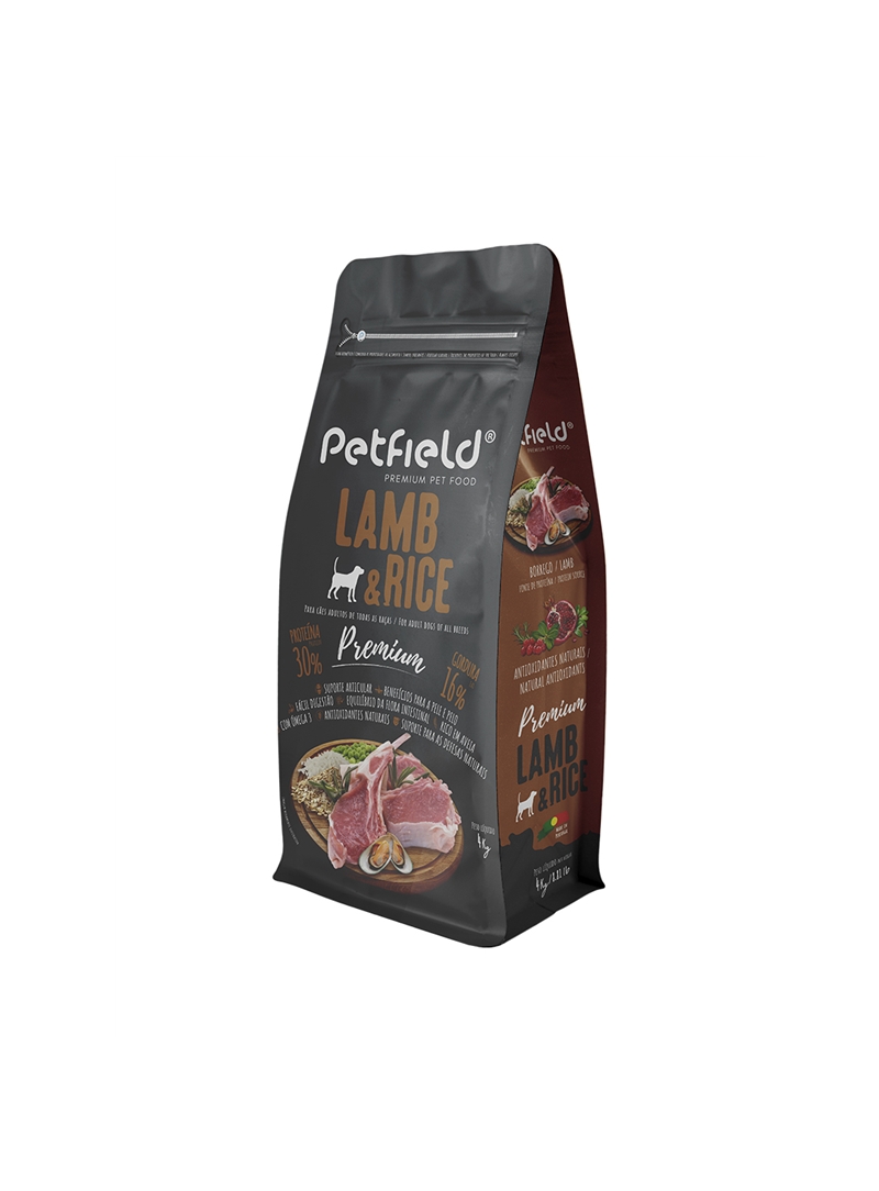 PETFIELD PREMIUM DOG ADULT LAMB AND RICE - 4kg - PETFLD2001 PETFIELD PREMIUM DOG ADULT LAMB AND RICE - 4kg - PETFLD2001