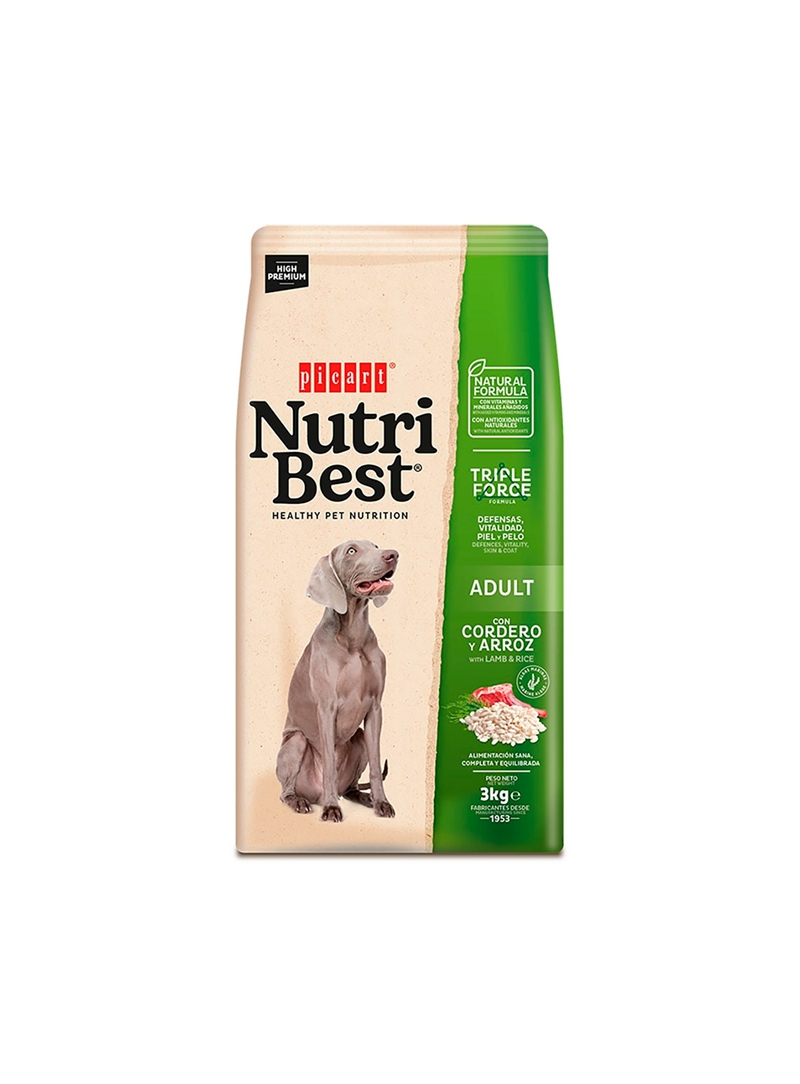 PICART NUTRIBEST LAMB & RICE CANINE - 3kg - NUTBADLR3 PICART NUTRIBEST LAMB & RICE CANINE - 3kg - NUTBADLR3