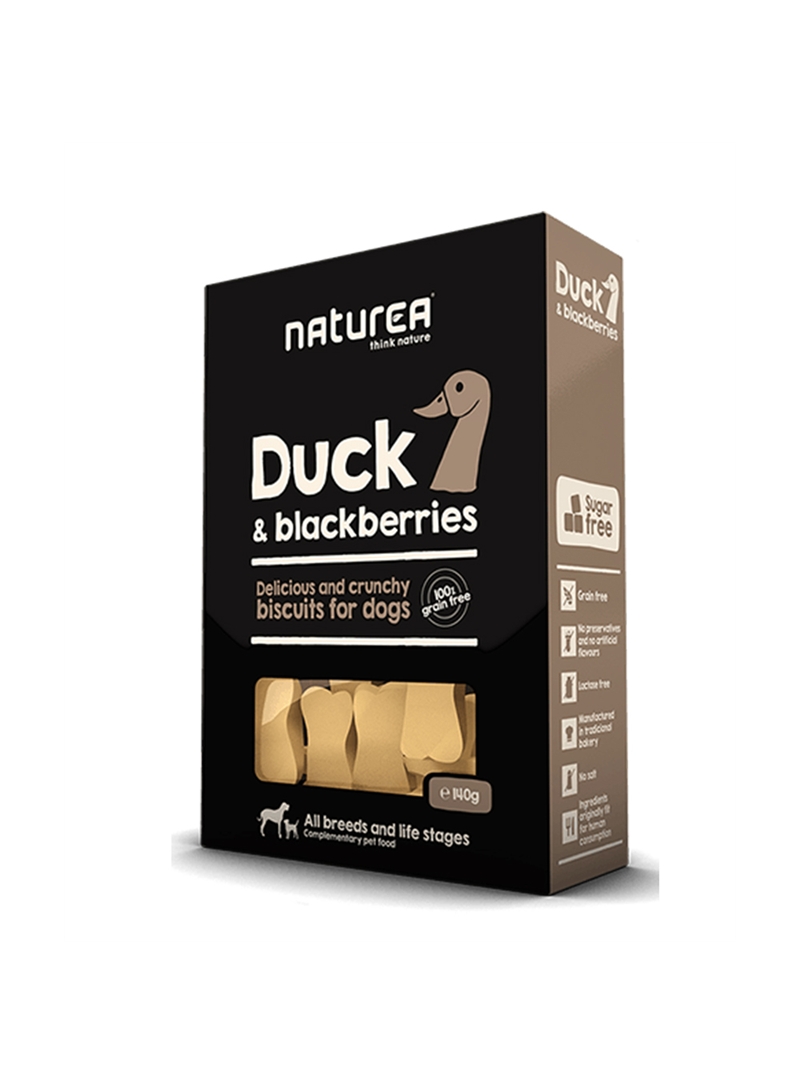 NATUREA BISCOITOS - Pato e Amora - 140gr #3 - NR091 NATUREA BISCOITOS - Pato e Amora - 140gr #3 - NR091
