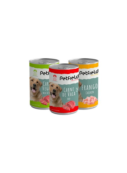 PETFIELD DOG WETFOOD - LATA - Frango - 410gr - PFWD0304