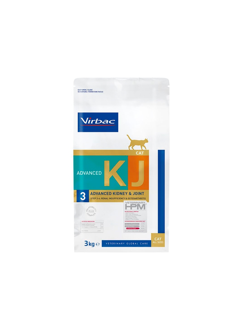 VIRBAC CAT KJ3 ADVANCED KIDNEY JOINT - 400g | Validade do produto 04/03/2025 - RACATAKJ4 VIRBAC CAT KJ3 ADVANCED KIDNEY JOINT - 400g | Validade do produto 04/03/2025 - RACATAKJ4