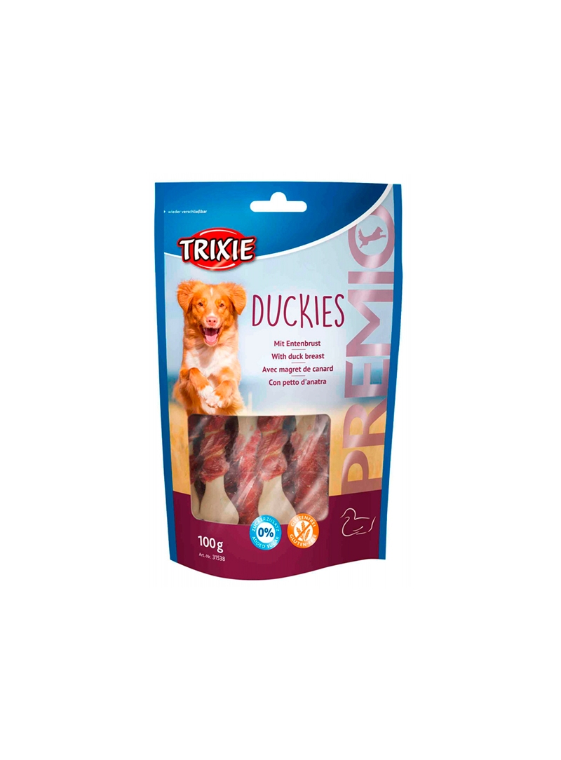 TRIXIE DOG SNACK PREMIO DUCKIES - 100gr - TX31538 TRIXIE DOG SNACK PREMIO DUCKIES - 100gr - TX31538