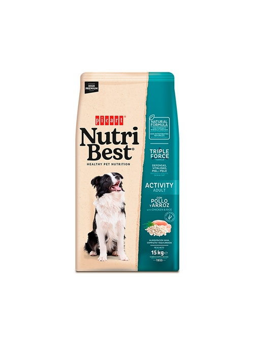 PICART NUTRIBEST ACTIVITY CHICKEN & RICE CANINE - 15kg - NUTBACT15