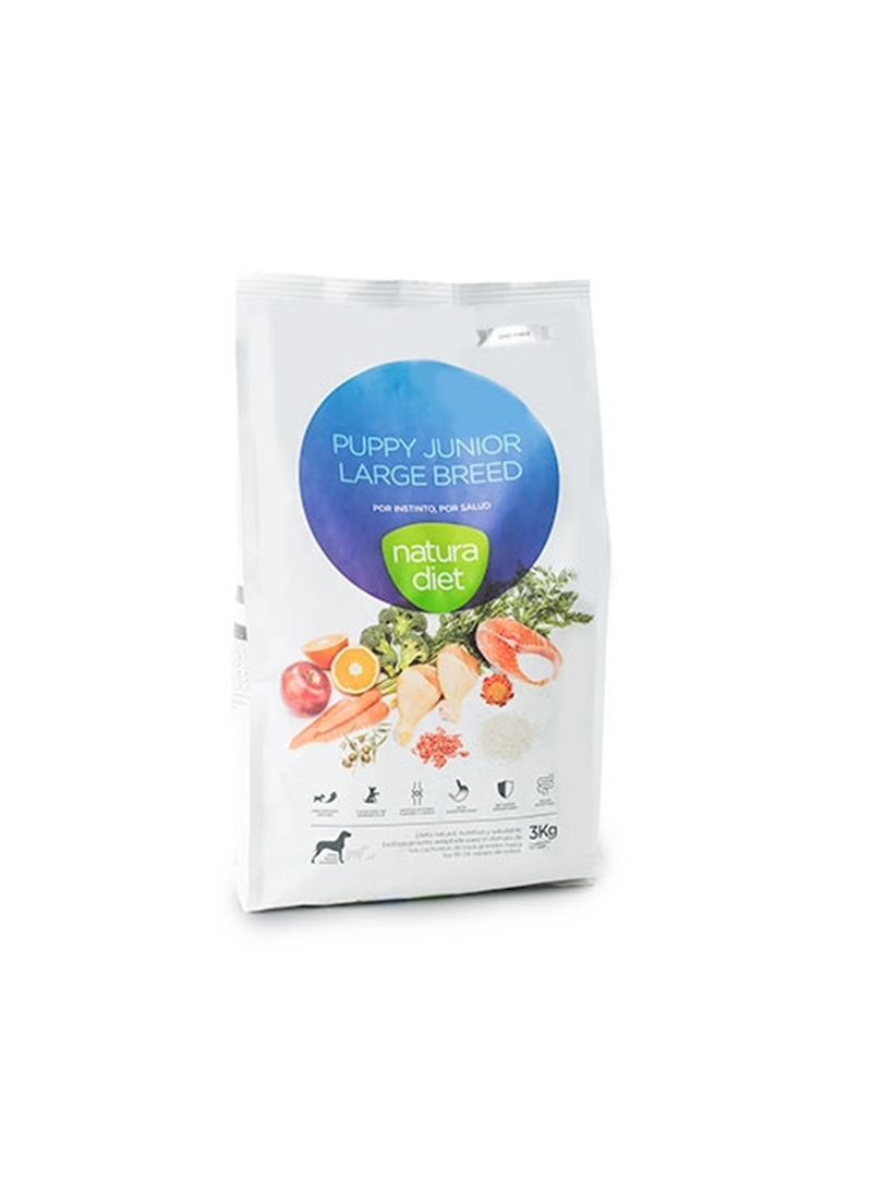 NATURA DIET PUPPY & JUNIOR LARGE BREED - 3kg - NDDF1223 NATURA DIET PUPPY & JUNIOR LARGE BREED - 3kg - NDDF1223