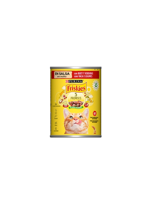 FRISKIES GATO ADULT WET | CARNE DE VACA & VEGETAIS - 400gr - F12115321
