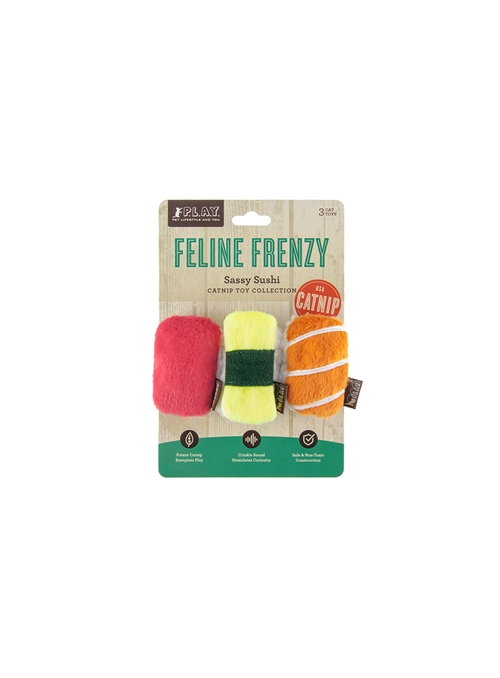 PLAY CAT FRENZY SASSY SUSHI - 3 unidades - PY2ASF