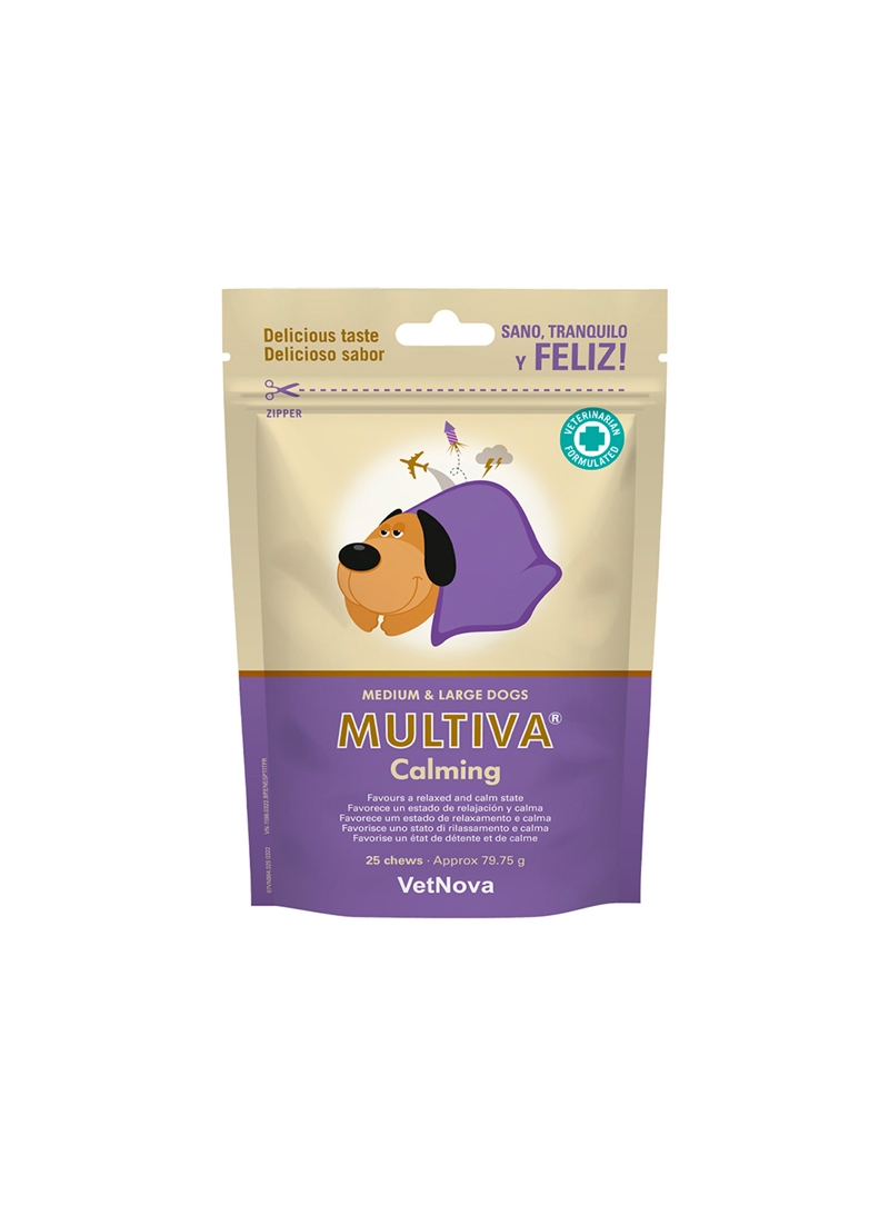 MULTIVA CALMING MEDIUM & LARGE DOGS - Raças Médias e Grandes - 25 unidades - VN1198 MULTIVA CALMING MEDIUM & LARGE DOGS - Raças Médias e Grandes - 25 unidades - VN1198