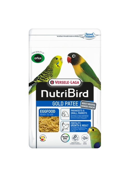 VERSELE LAGA NUTRIBIRD GOLD PATEE PERIQUITOS E PEQUENOS PAPAGAIOS - 1kg - VL422241