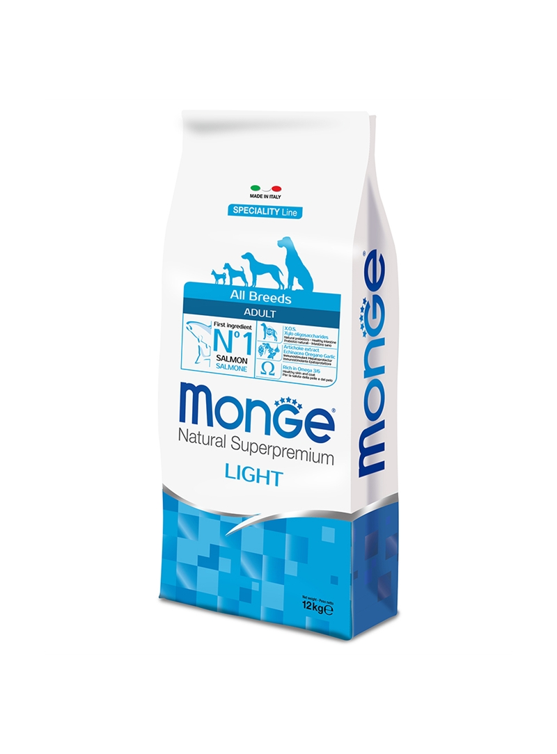 MONGE SPECILITY LINE DOG ADULT LIGHT SALMON - 12kg - 0406052050 MONGE SPECILITY LINE DOG ADULT LIGHT SALMON - 12kg - 0406052050