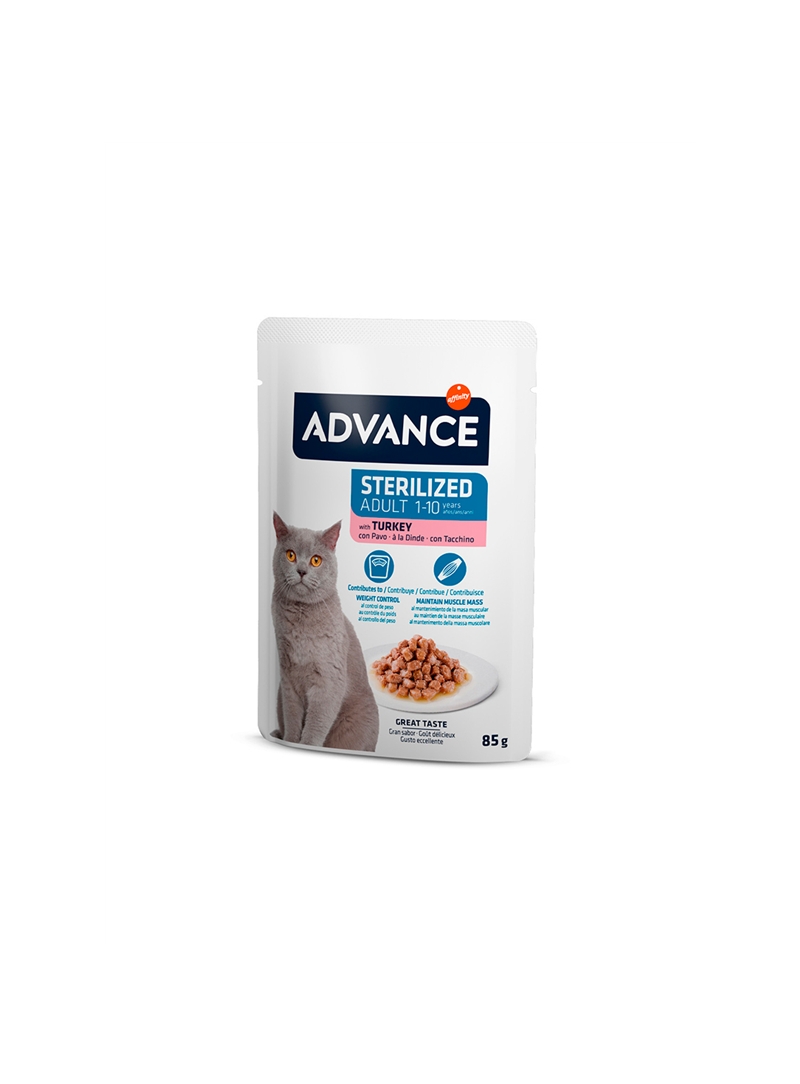 ADVANCE CAT STERILIZED TURKEY WET - 85gr - A564470 ADVANCE CAT STERILIZED TURKEY WET - 85gr - A564470