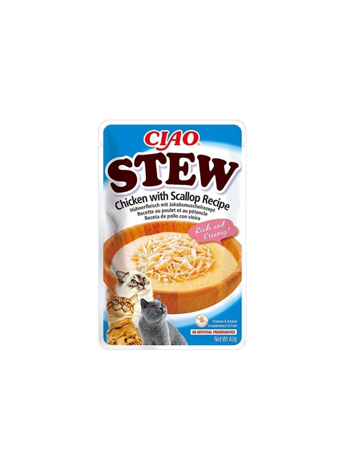 CHURU CAT STEW FRANGO E VIEIRA - Frango e Vieira - 40gr - EU844