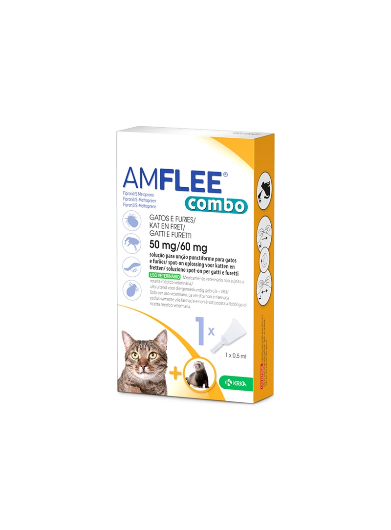 AMFLEE COMBO GATO - 3 pipetas - AMFLEE50 AMFLEE COMBO GATO - 3 pipetas - AMFLEE50