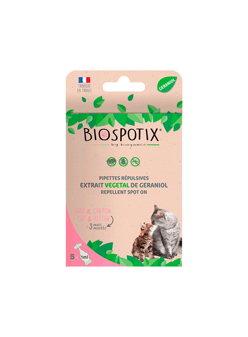 BIOSPOTIX GATO SPOT ON PIPETAS - 5 x 1ml - BSO0011 BIOSPOTIX GATO SPOT ON PIPETAS - 5 x 1ml - BSO0011