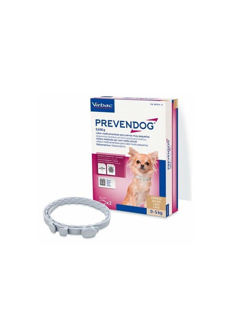 PREVENDOG COLEIRA ANTIPARASITÁRIA - CÃES PEQUENOS - 1 unidade - PREVEND5 PREVENDOG COLEIRA ANTIPARASITÁRIA - CÃES PEQUENOS - 1 unidade - PREVEND5