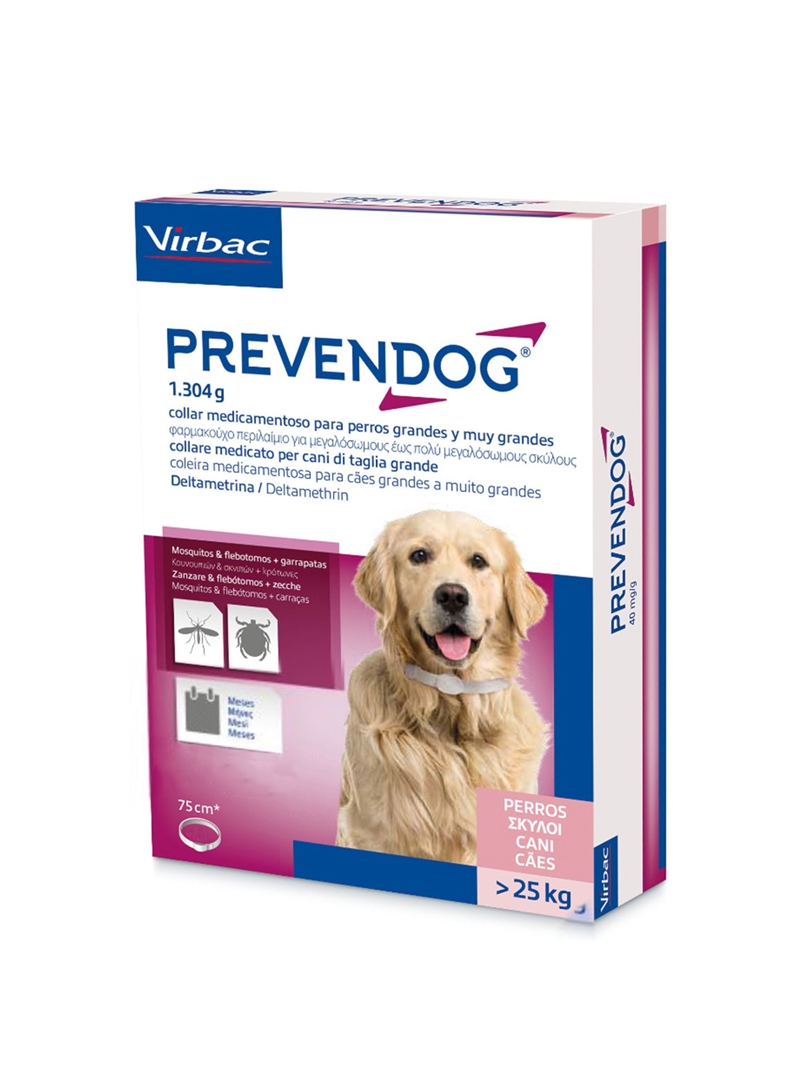 PREVENDOG COLEIRA ANTIPARASITÁRIA - CÃES GRANDES - 1 unidade - PREVEND75 PREVENDOG COLEIRA ANTIPARASITÁRIA - CÃES GRANDES - 1 unidade - PREVEND75