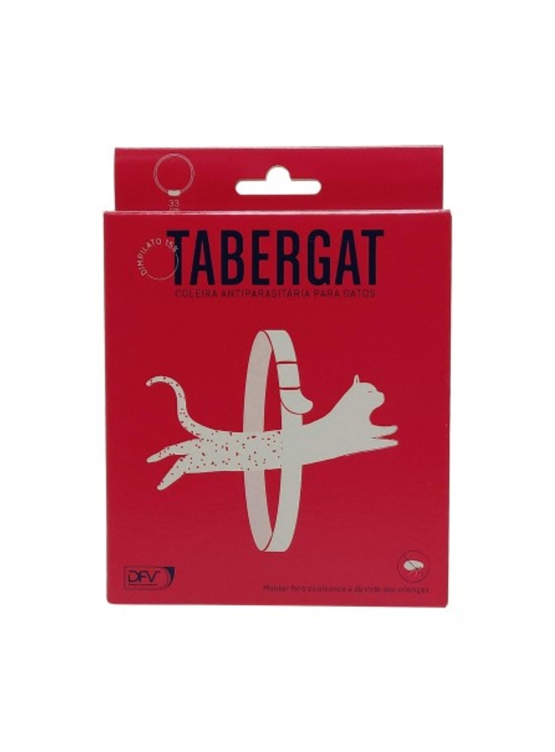 TABERGAT COLEIRA ANTIPARASITÁRIA - 33cm - TABERG33 TABERGAT COLEIRA ANTIPARASITÁRIA - 33cm - TABERG33