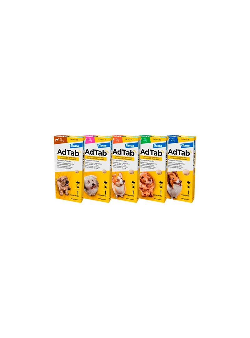 ADTAB COMPRIMIDO MASTIGÁVEL PARA CÃO - 1,3kg - 2,5kg - ADTABXS ADTAB COMPRIMIDO MASTIGÁVEL PARA CÃO - 1,3kg - 2,5kg - ADTABXS