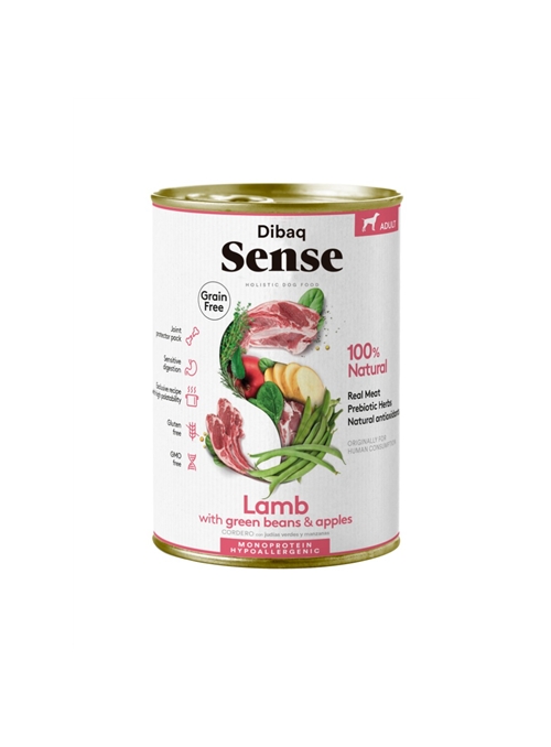 DIBAQ SENSE DOG GRAIN FREE LAMB WET - 380gr - D6001N