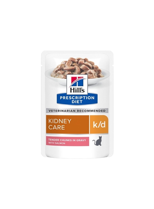 HILLS PD FELINE KIDNEY CARE K/D WITH SALMON - 85gr - 607550