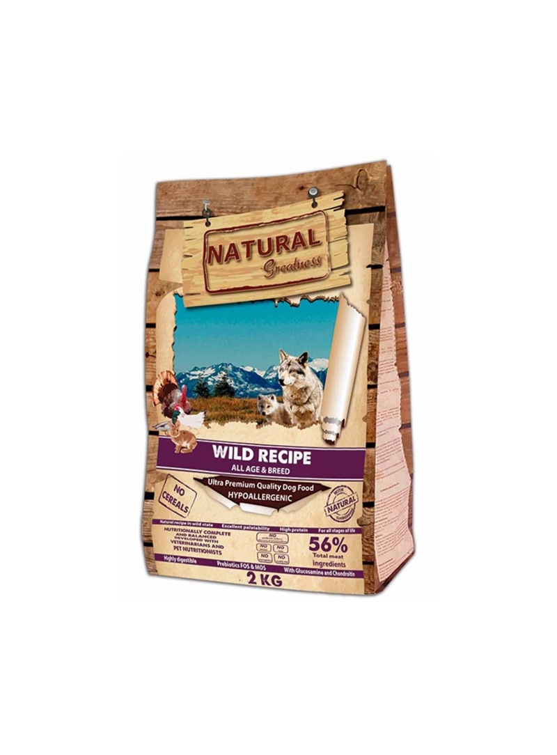 NATURAL GREATNESS DOG ADULT WILD RECIPE - 2kg - NGD-UP-01-1 NATURAL GREATNESS DOG ADULT WILD RECIPE - 2kg - NGD-UP-01-1
