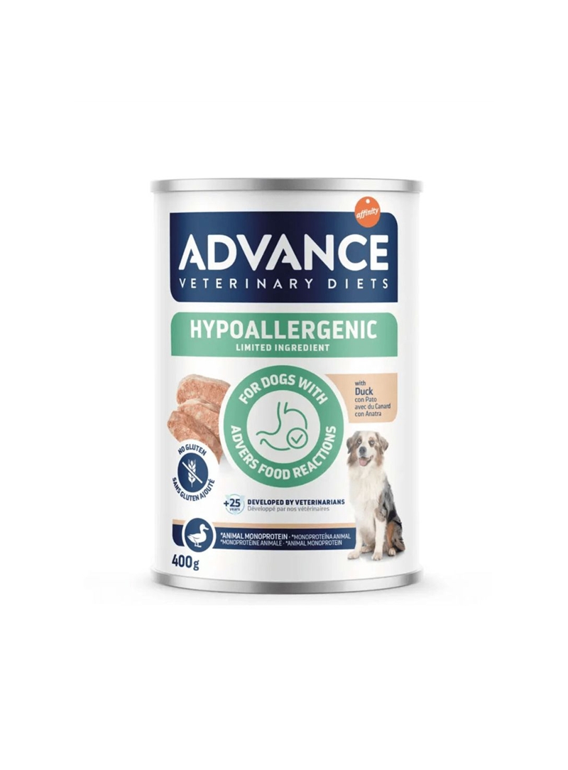 ADVANCE VET DOG MEDIUM/MAXI HYPOALLERGENIC PATO - 400gr - 10013286