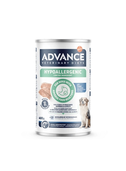 ADVANCE VET DOG MEDIUM/MAXI HYPOALLERGENIC TRUTA - 400gr - 10013288