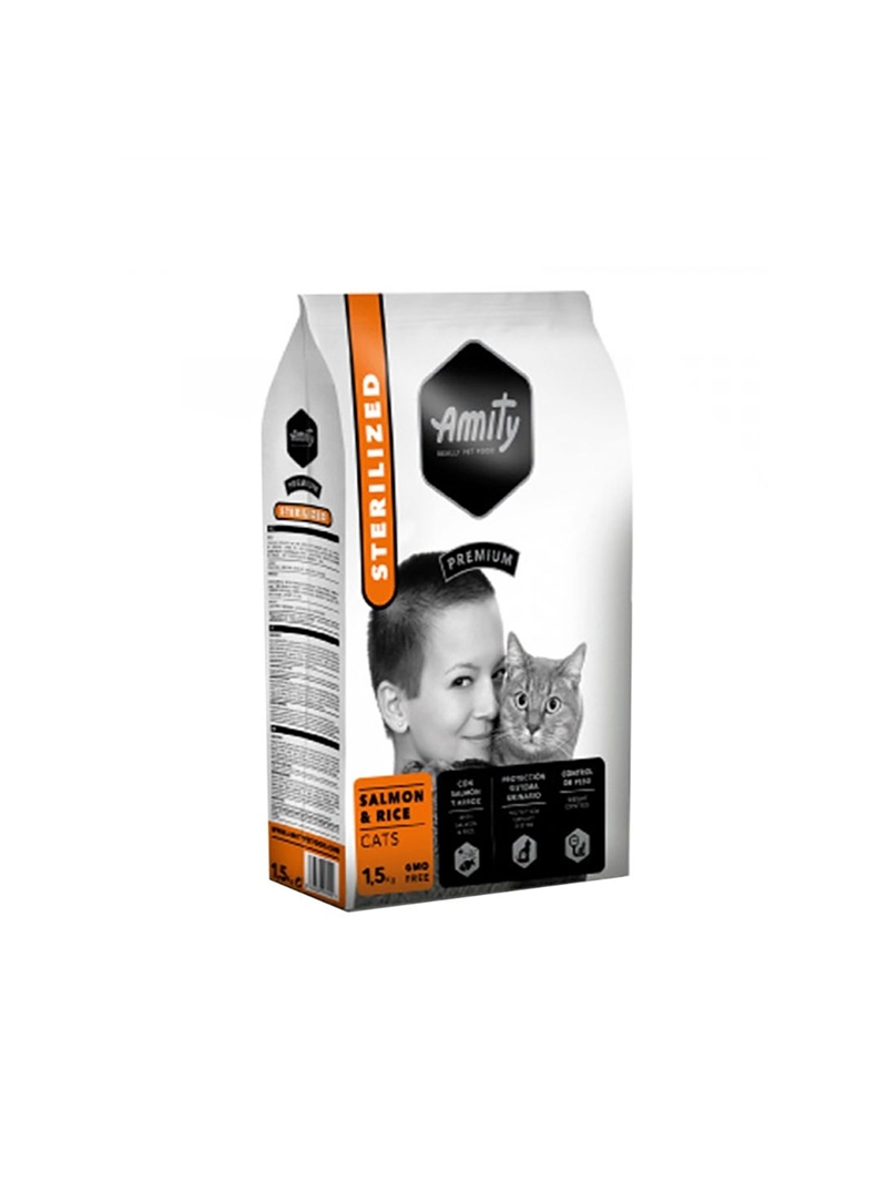 AMITY PREMIUM CAT ADULT STERILIZED SALMON E RICE - 1,5kg - AM30071