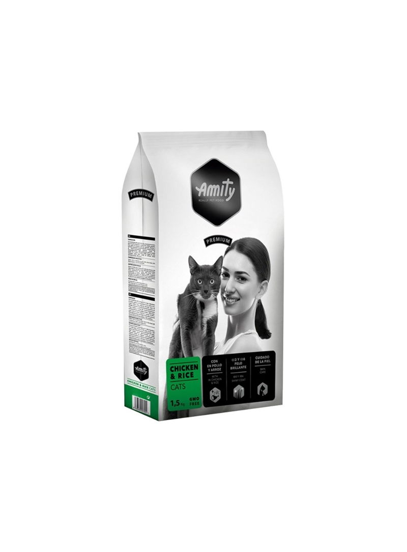 AMITY PREMIUM CAT ADULT CHICKEN E RICE - 1,5kg - AM30031