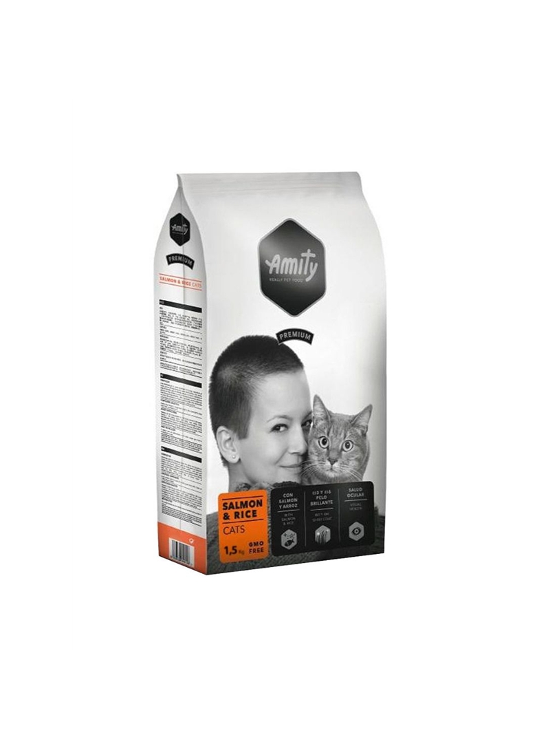 AMITY PREMIUM CAT ADULT SALMON E RICE - 1,5kg - AM30041