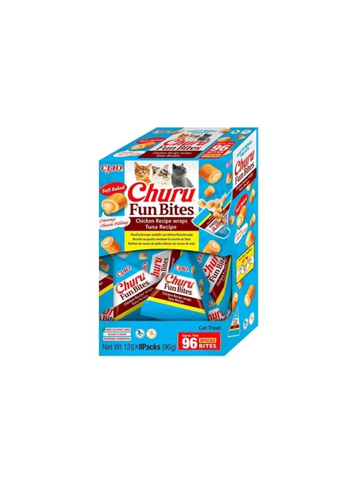 CHURU CAT FUN BITES FRANGO E ATUM - Frango e Atum - 8 x 12gr - EU742