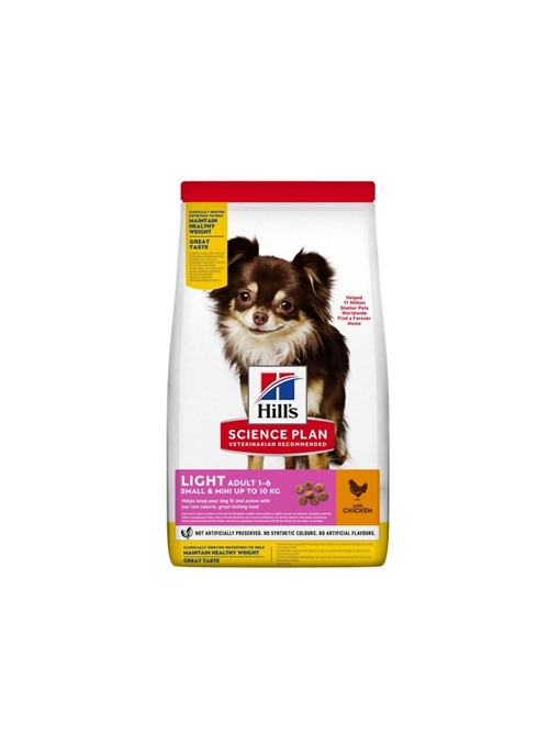 HILLS SP CANINE ADULT LIGHT SMALL E MINI WITH CHICKEN - 6kg - 604320