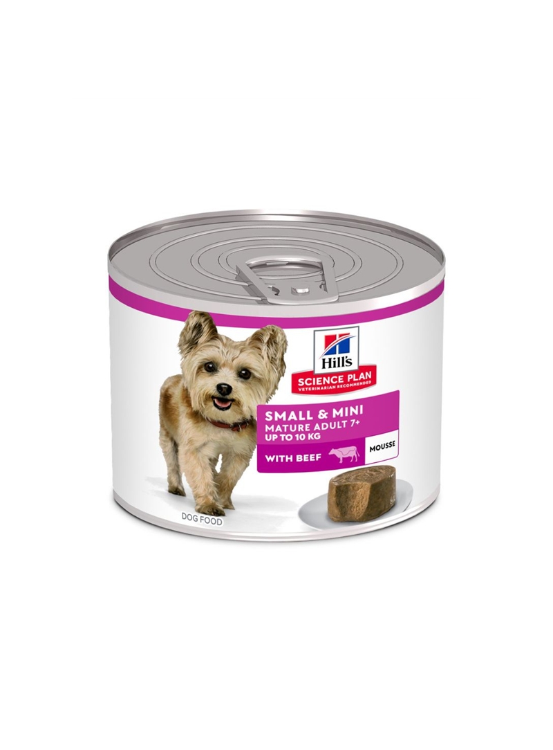 HILLS SP CANINE MATURE ADULT 7+ SMALL AND MINI WITH BEEF - 200gr - 608332