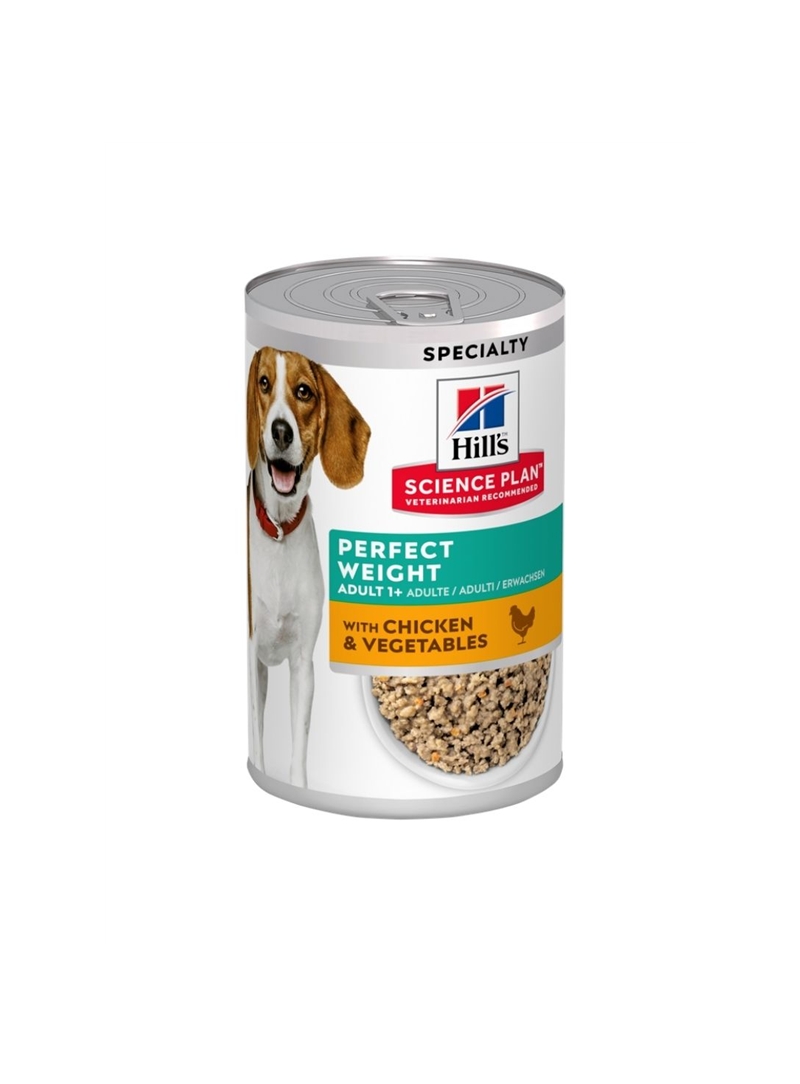 HILLS SP CANINE ADULT PERFECT WEIGHT WITH CHICKEN & VEGETABLES - 363gr - 604226 HILLS SP CANINE ADULT PERFECT WEIGHT WITH CHICKEN & VEGETABLES - 363gr - 604226