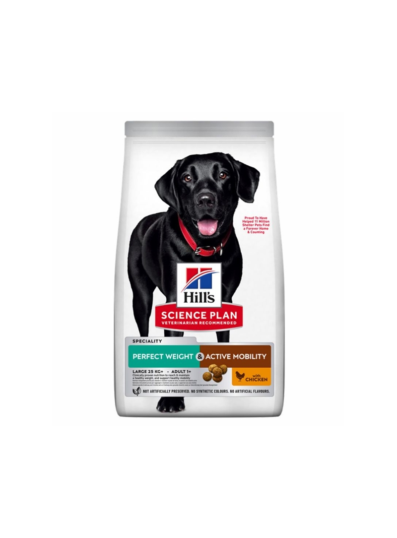 HILLS SP CANINE ADULT PERFECT WEIGHT ACTIVE MOBILITY LARGE CHICKEN - 12kg - 607071