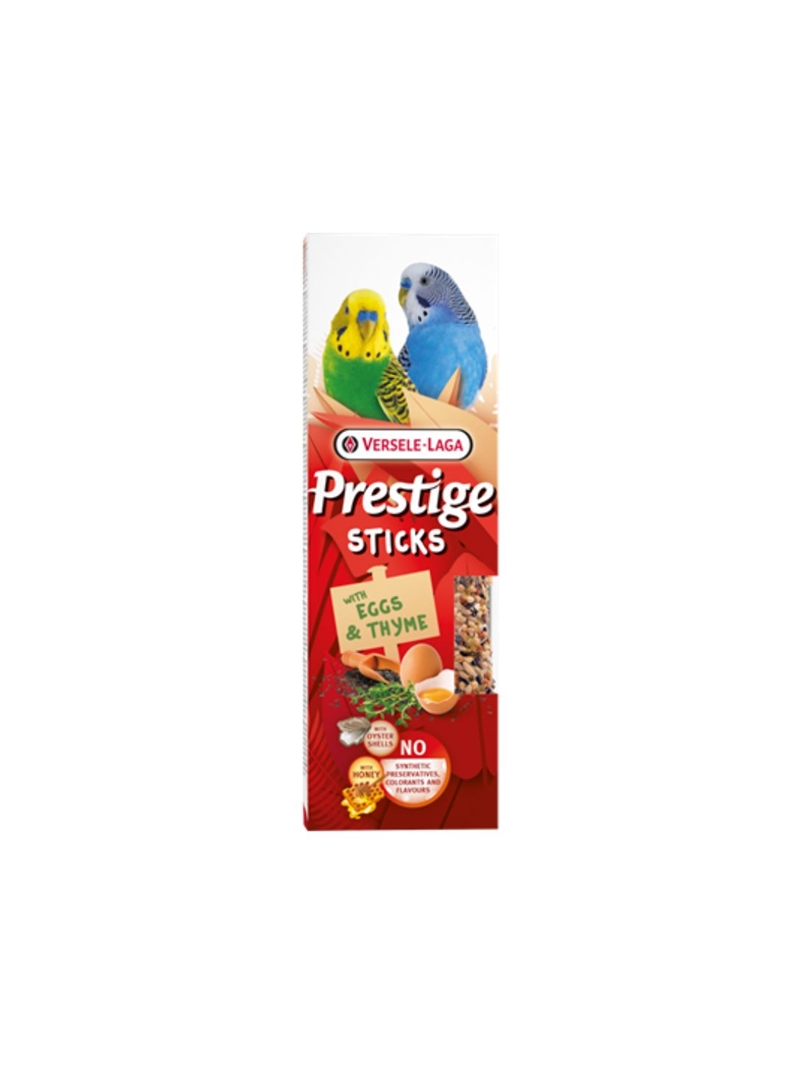 VERSELE LAGA PRESTIGE PERIQUITOS STICKS OVO E TOMILHO - 2 x 30gr - VL422354