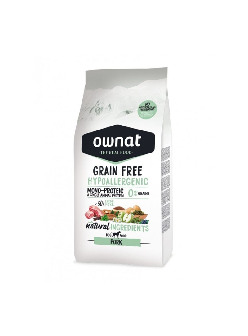 OWNAT DOG HYPOALLERGENIC GRAIN FREE ADULT PORK - 3kg - O031446