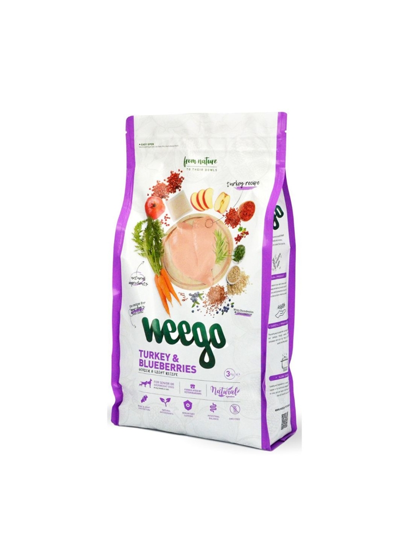 WEEGO DOG FOOD TURKEY & BLUEBERRIES - 3kg - WDF05