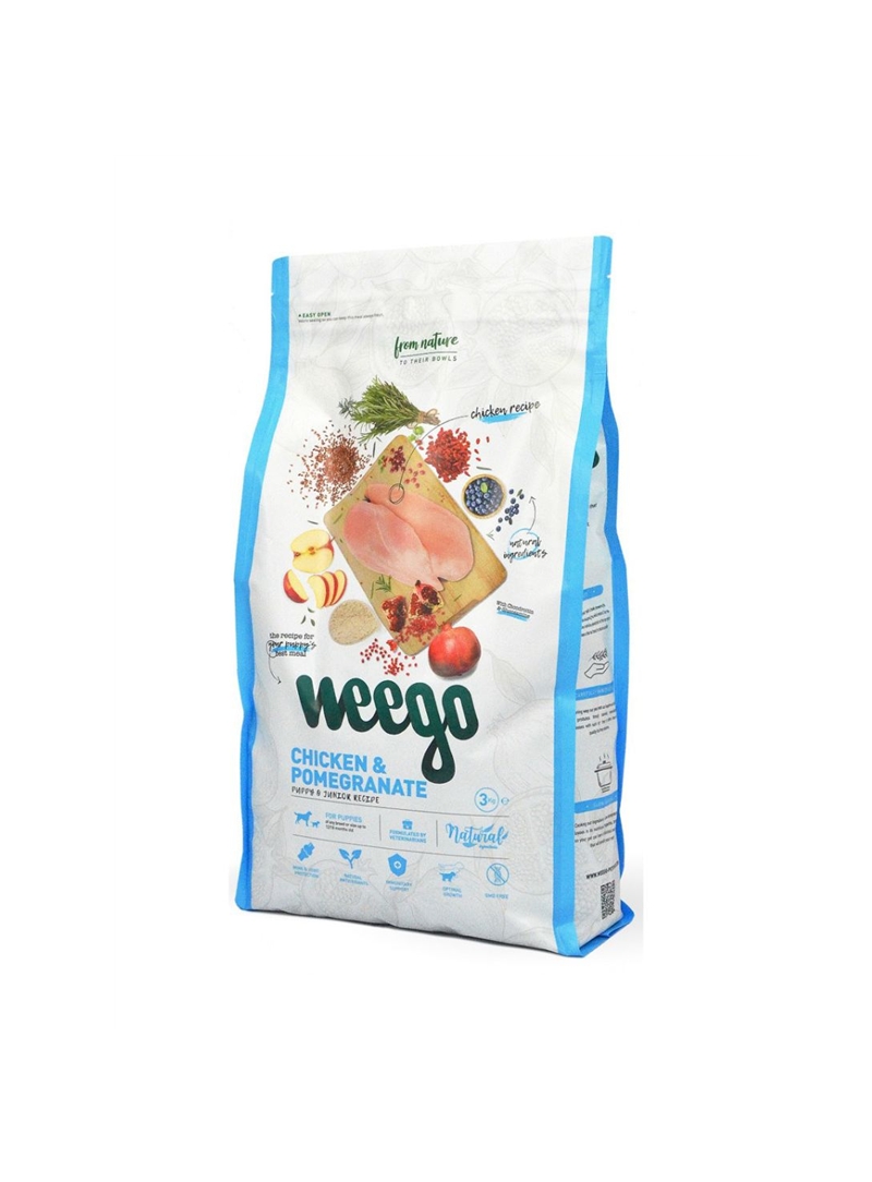 WEEGO DOG FOOD CHICKEN & POMEGRANATE - 3kg - WDF01