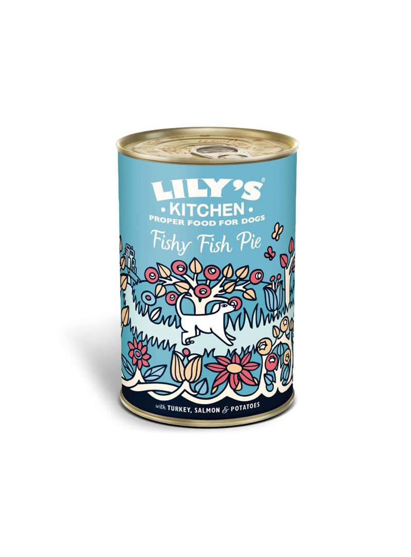 LILYS KITCHEN DOG FISHY FISHY PIE - Peru, Salmão e Batatas - 400gr - 12489232