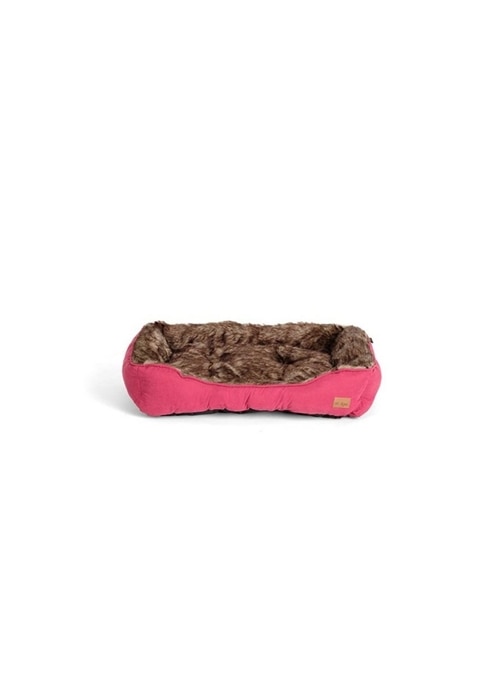 Agui Furry Bed Burgundy 47x37x17 cm – Cama Aconchegante para Cães e Gatos - S - 50 x 40cm - AG10192