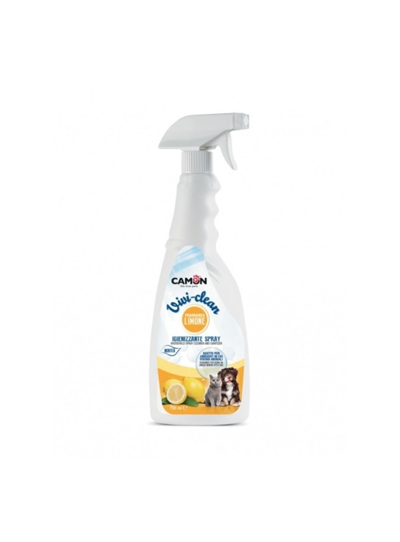 Camon Desinfetante Spray Limão 750 ml – Higiene Segura e Aroma Refrescante - 750ml - LA510