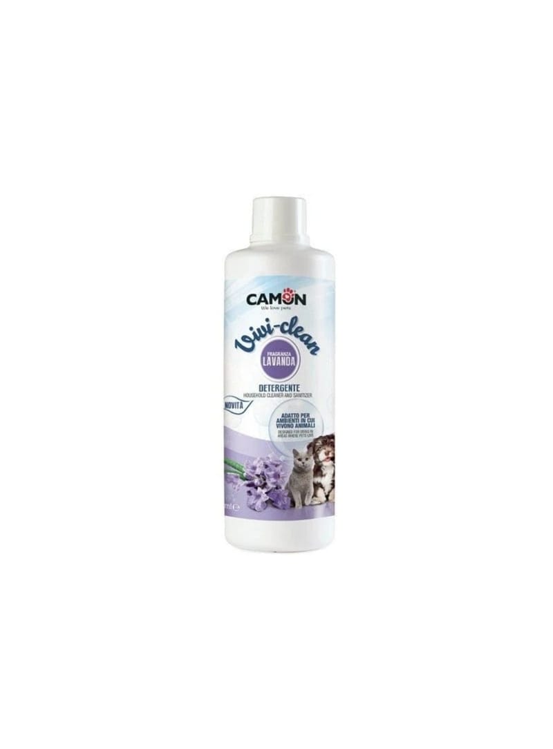 Camon Detergente Líquido Vivi Clean Lavanda 1000 ml – Antibacteriano e Seguro para Animais - 1000ml - LA410