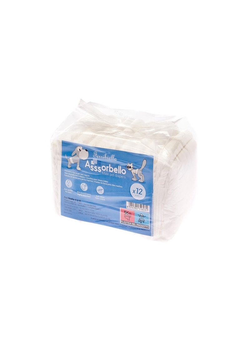 FERRIBIELLA FRALDAS P/ CÃES 12 UNIDADES - 30 x 46cm - IGN04 FERRIBIELLA FRALDAS P/ CÃES 12 UNIDADES - 30 x 46cm - IGN04