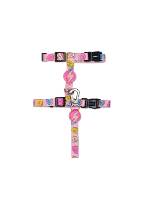 DASHI CAT HARNESS + LEASH DONUT - Donut - Único - DCHL004
