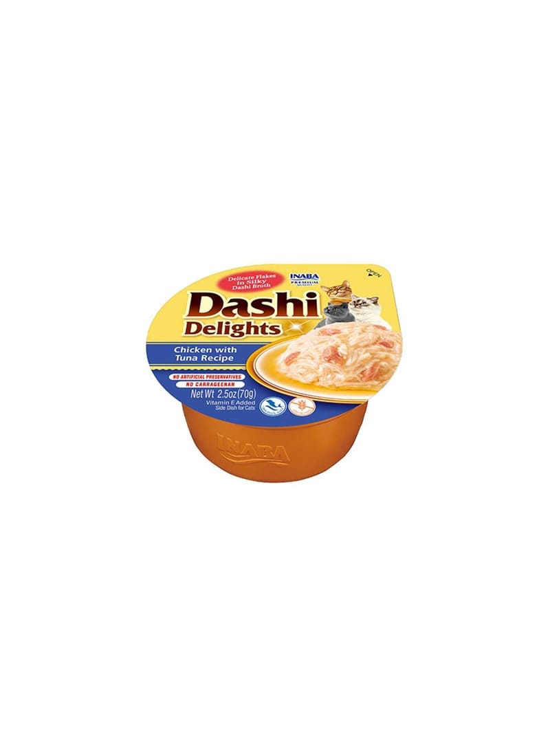 CHURU CAT DASHI DELIGHTS RECEITA DE FRANGO COM ATUM - Frango e Atum - 70gr - EU861 CHURU CAT DASHI DELIGHTS RECEITA DE FRANGO COM ATUM - Frango e Atum - 70gr - EU861