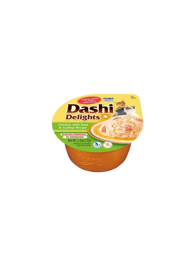 CHURU CAT DASHI DELIGHTS RECEITA DE FRANGO COM ATUM E VIEIRA - Frango, Atum e Vieira - 70gr - EU863 CHURU CAT DASHI DELIGHTS RECEITA DE FRANGO COM ATUM E VIEIRA - Frango, Atum e Vieira - 70gr - EU863