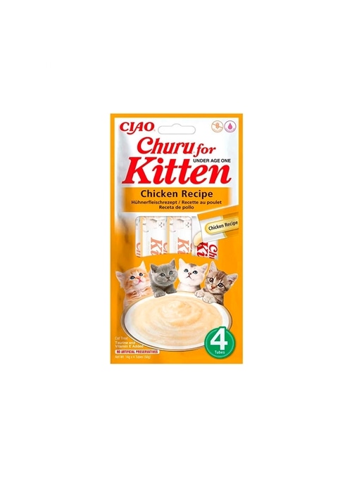 CHURU KITTEN - Frango - 4 x 14gr - EU692