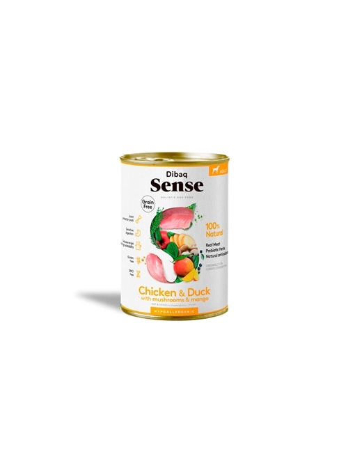 DIBAQ SENSE DOG GRAIN FREE CHICKEN & DUCK WET - 380gr - D6003N