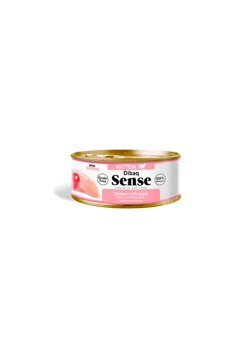 DIBAQ SENSE KITTEN GRAIN FREE WET CHICKEN WITH APPLE - 70gr - D10038N