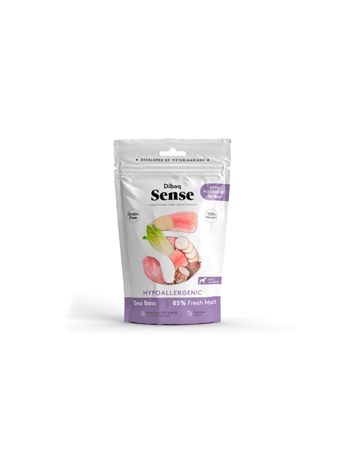DIBAQ SENSE DOG SNACK HYPOALLERGENIC - Robalo - 100gr - D10098